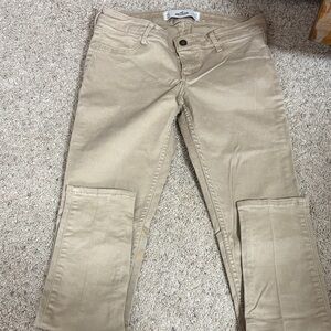 Hollister Tan Straight Leg Jeans